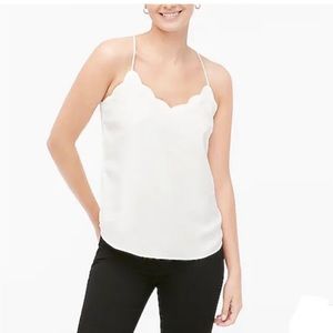 J.Crew cream silky tank top NWT